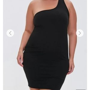 NWT Black One Strap Bodycon Dress Size 3X